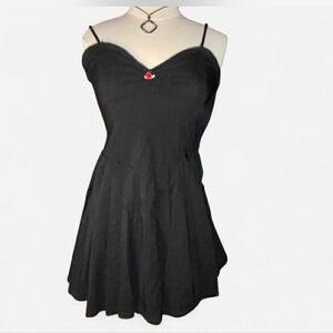 Elegant Black Spaghetti Strap Dress
